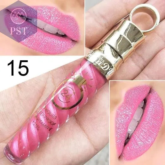 20 Colors Lipstick Waterproof Long Lasting Matte+Shimmer Mental Beauty Lip Gloss Nude Glitter Lip Gloss Beauty Sexy Lip Tint       PST PS Tradings