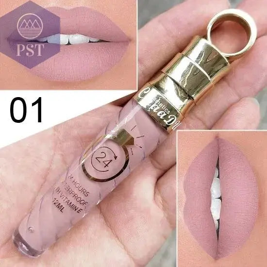 20 Colors Lipstick Waterproof Long Lasting Matte+Shimmer Mental Beauty Lip Gloss Nude Glitter Lip Gloss Beauty Sexy Lip Tint       PST PS Tradings