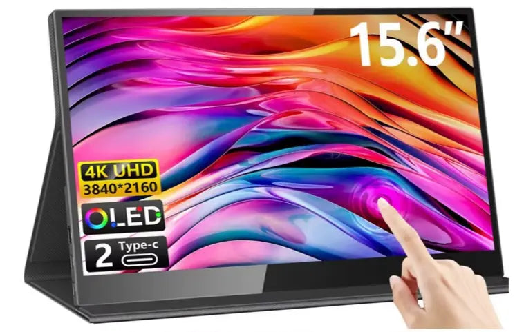 Tragbares Display 15,6 Zoll 4K Touch Oled-Erweiterung 144 Hz Externer Switch Tragbarer Bildschirm