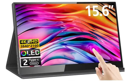 Tragbares Display 15,6 Zoll 4K Touch Oled-Erweiterung 144 Hz Externer Switch Tragbarer Bildschirm