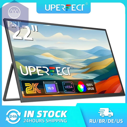 22" Monitor 2K QHD Display  USB-C Gaming Monitor mit FreeSync PST PS Tradings  PST PS Tradings UK-Plug-CZECH-REPUBLIC PST PS Tradings 22" Monitor 2K QHD Display  USB-C Gaming Monitor mit FreeSync