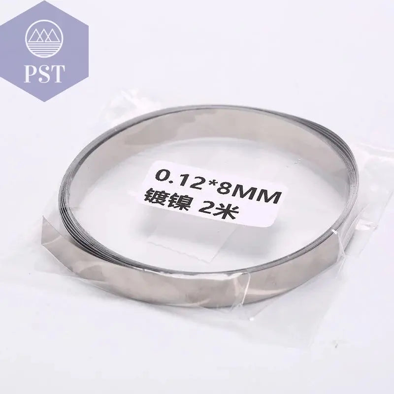 2M 8mm x 0.1/0.12/0.15 Nickel Plated Strip Tape For Li 18650 Battery Spot Welding Compatible For Spot Welder Machine       PST PS Tradings