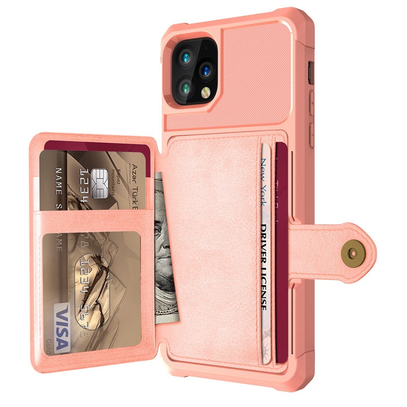 Hard Protective Wallet Case for iPhone