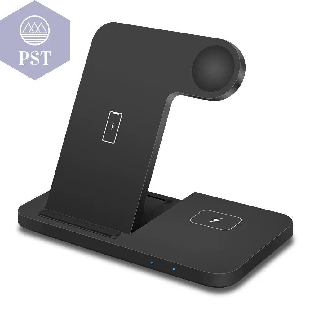 3 in 1Wireless Charger Stand  Cellphones & Telecommunications - Cellphones    Type2-Black PST PS Tradings