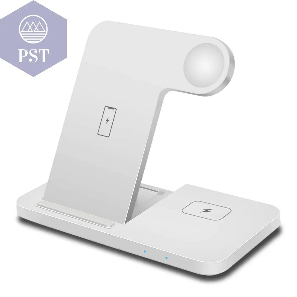 3 in 1Wireless Charger Stand  Cellphones & Telecommunications - Cellphones    Type2-White PST PS Tradings