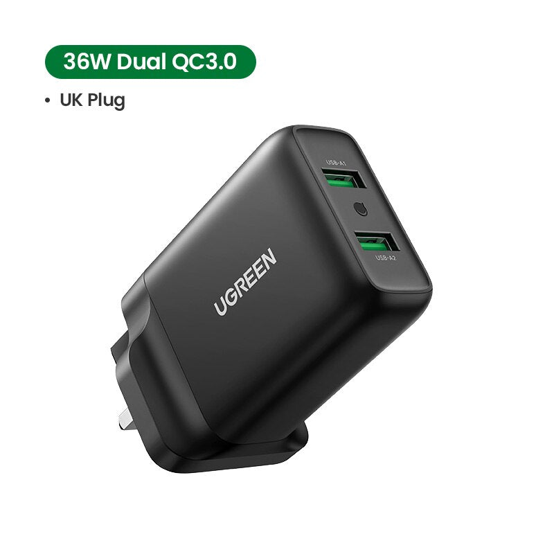 Dual Quick Fast Charging USB Charger -001-006-PSTradings