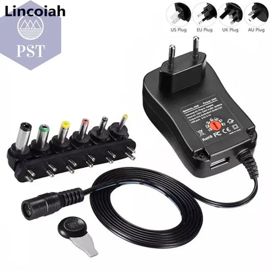 3V 4.5V 5V 6V 7.5V 9V 12V 2A 2.5A AC/DC Adapter Adjustable Power Supply Universal Adaptor Charger for LED Light Bulb Strip CCTV - PST PS Tradings