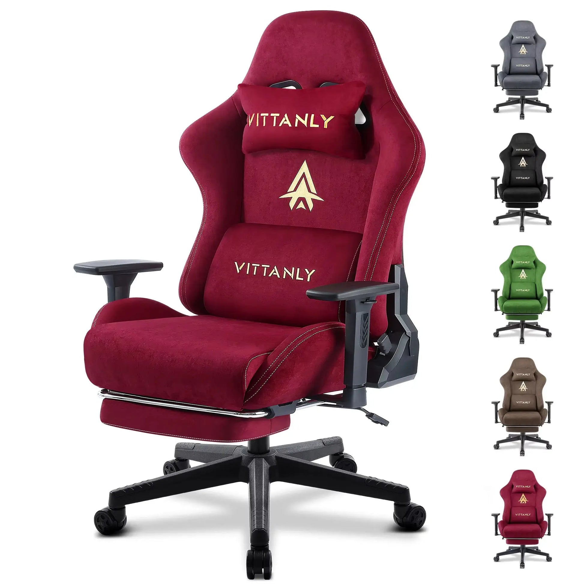 Gaming Stuhl Atmungsaktive Faux Wildleder Büro Stuhl Mit Fußstütze Stuhl Kopfstütze Ergonomischer Spiele Computer Stuhl Office Chair