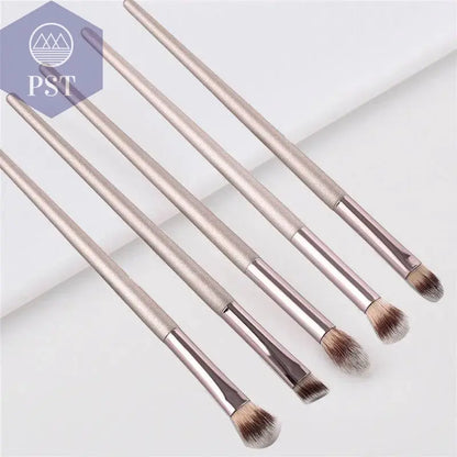 4/10pcs Champagne makeup brushes set for cosmetic foundation powder blush eyeshadow kabuki blending make up brush beauty tool - Property & Safety Tradings