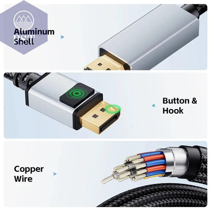 4K Displayport Zu Hdmi-Kabel 144Hz Dp Zu HDMI 4K 60Hz Kabel Displayport in Zu HDMI 2,0 Aus Für NVIDIA HP Dell Asus Lenovo PC PST PS Tradings  PST PS Tradings  PST PS Tradings