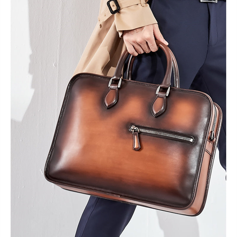 Business Aktentasche Style Berluti Sale Business Bag Echtleder 100% Kalbsleder