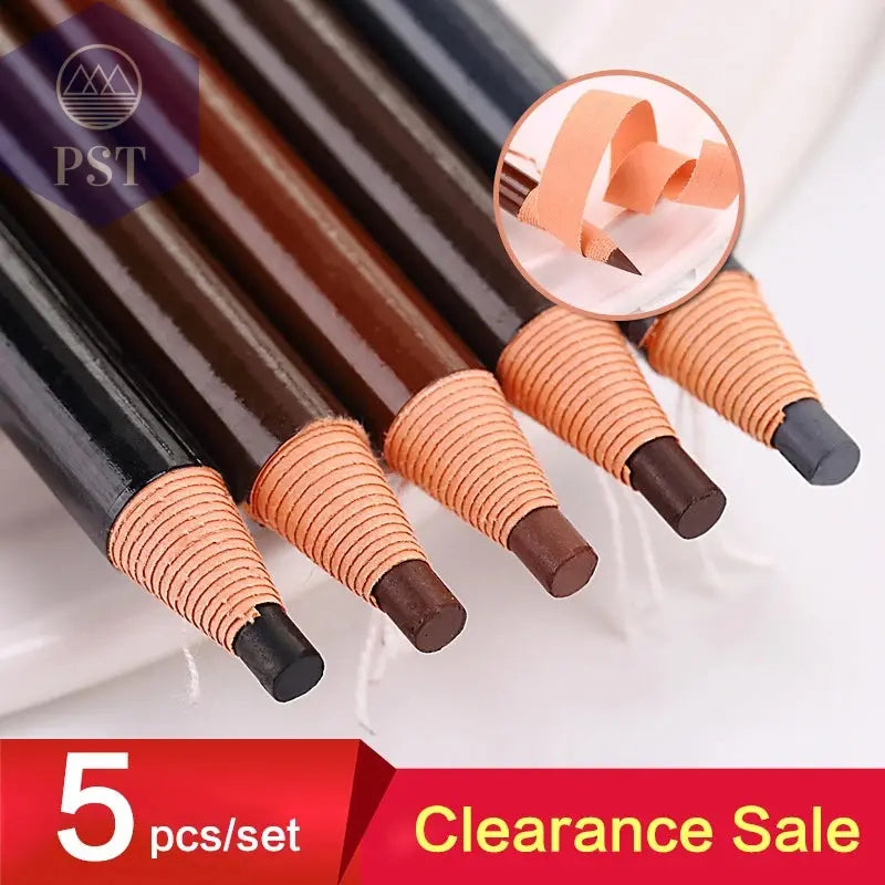 5 teile/satz Augenbraue Bleistift Make-Up Braun Augenbraue Enhancer Kosmetische Kunst Wasserdicht Bleistift Tönung Stereo Arten Schönheit Werkzeuge Billig       PST PS Tradings