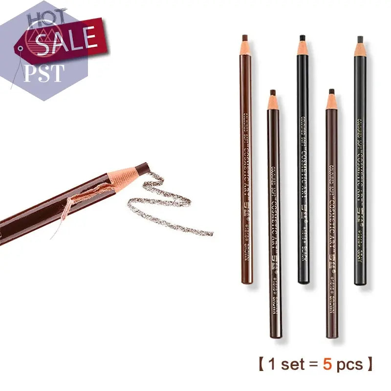 5 teile/satz Augenbraue Bleistift Make-Up Braun Augenbraue Enhancer Kosmetische Kunst Wasserdicht Bleistift Tönung Stereo Arten Schönheit Werkzeuge Billig       PST PS Tradings