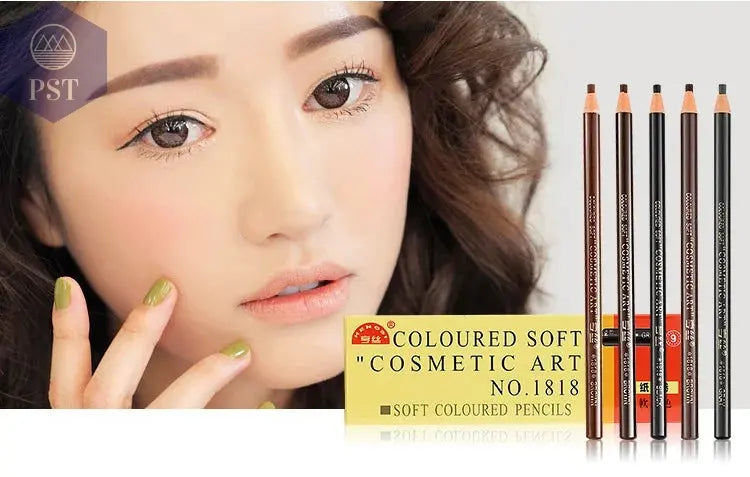 5 teile/satz Augenbraue Bleistift Make-Up Braun Augenbraue Enhancer Kosmetische Kunst Wasserdicht Bleistift Tönung Stereo Arten Schönheit Werkzeuge Billig       PST PS Tradings