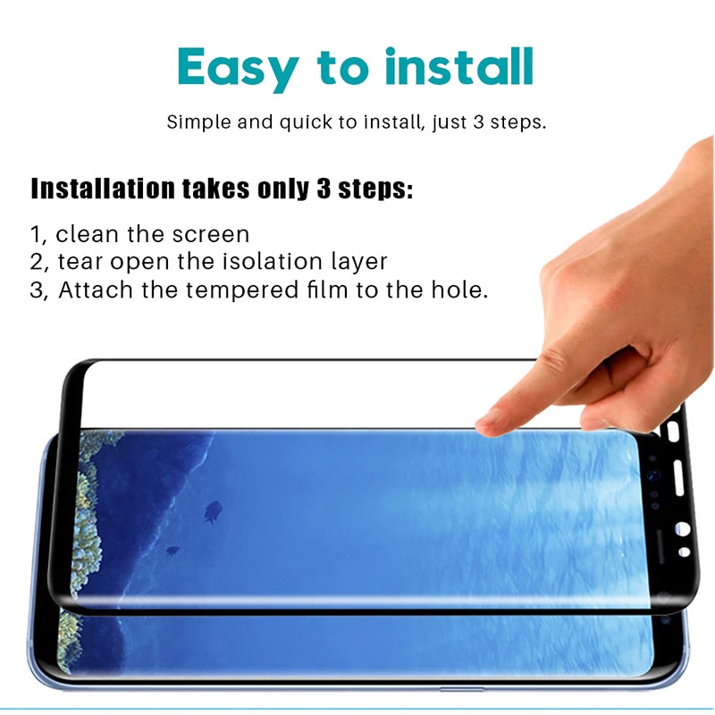 Tempered Protective Glass Film for Samsung Galaxy