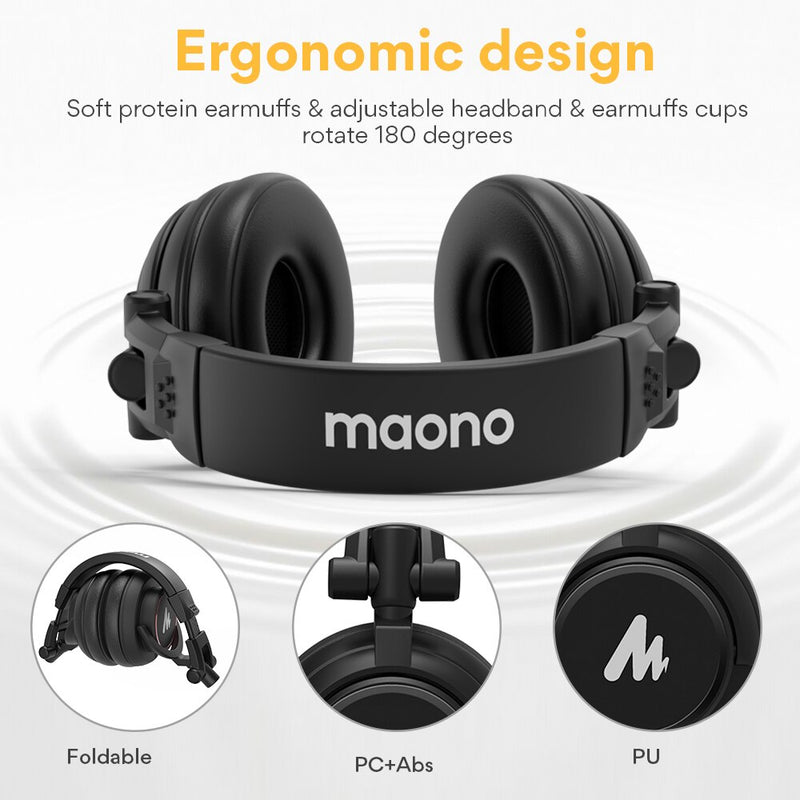 Professional DJ Studio Monitor Headphones