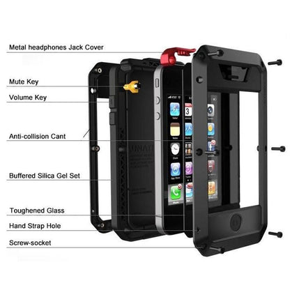 Waterproof Metal Phone Case For iPhone