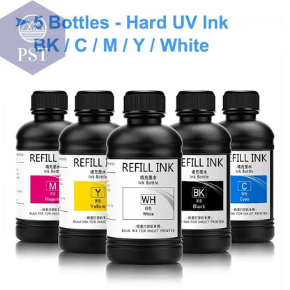 5×250ML LED UV Ink For DX4 DX5 DX6 DX7 DX10 TX800 XP600 Printhead For Epson 1390 L800 L1800 L805 R1800 R1900 UV Flatbed Printer - Property & Safety Tradings