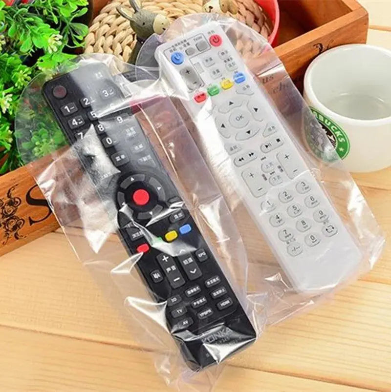 5pcs Heat Shrink Film Clear Video TV Air Condition Remote Control Protector Cover Home Waterproof Protective Case Tv Samsung - PST PS Tradings