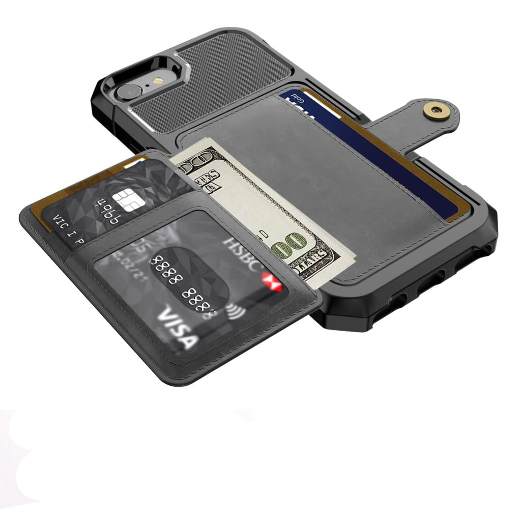 Hard Protective Wallet Case for iPhone