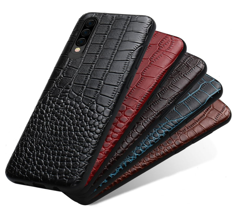 Crocodile Texture Leather Case for Samsung