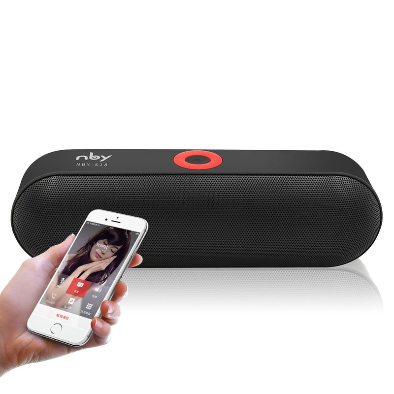 Wireless Portable Speaker with Built-In Microphone