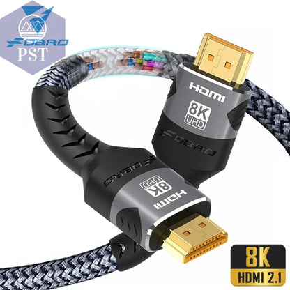 8K HDMI-kompatibles Kabel 4K@120Hz 8K@60Hz HDMI 2.1 Kabel 48Gbps Adapter für RTX 3080 eARC HDR Videokabel PC Laptop TV Box PS5  Computer Zubehör     PST PS Tradings