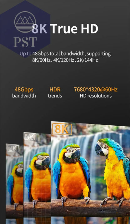 8k hdmi 2,1 kabel 4k @ 120hz 8k @ 60hz 48gbps earc arc hdcp ultra hoch geschwindigkeit hdr für rtx video kabel pc laptop projektor hd tv ps5       PST PS Tradings