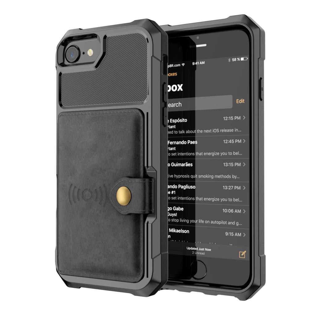 Hard Protective Wallet Case for iPhone