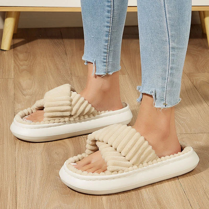 EVA Summer Platform Slippers Women Fashion House Slippers Soft Memory Foam Spring Autumn Girls Slides Designer - PST PS Tradings