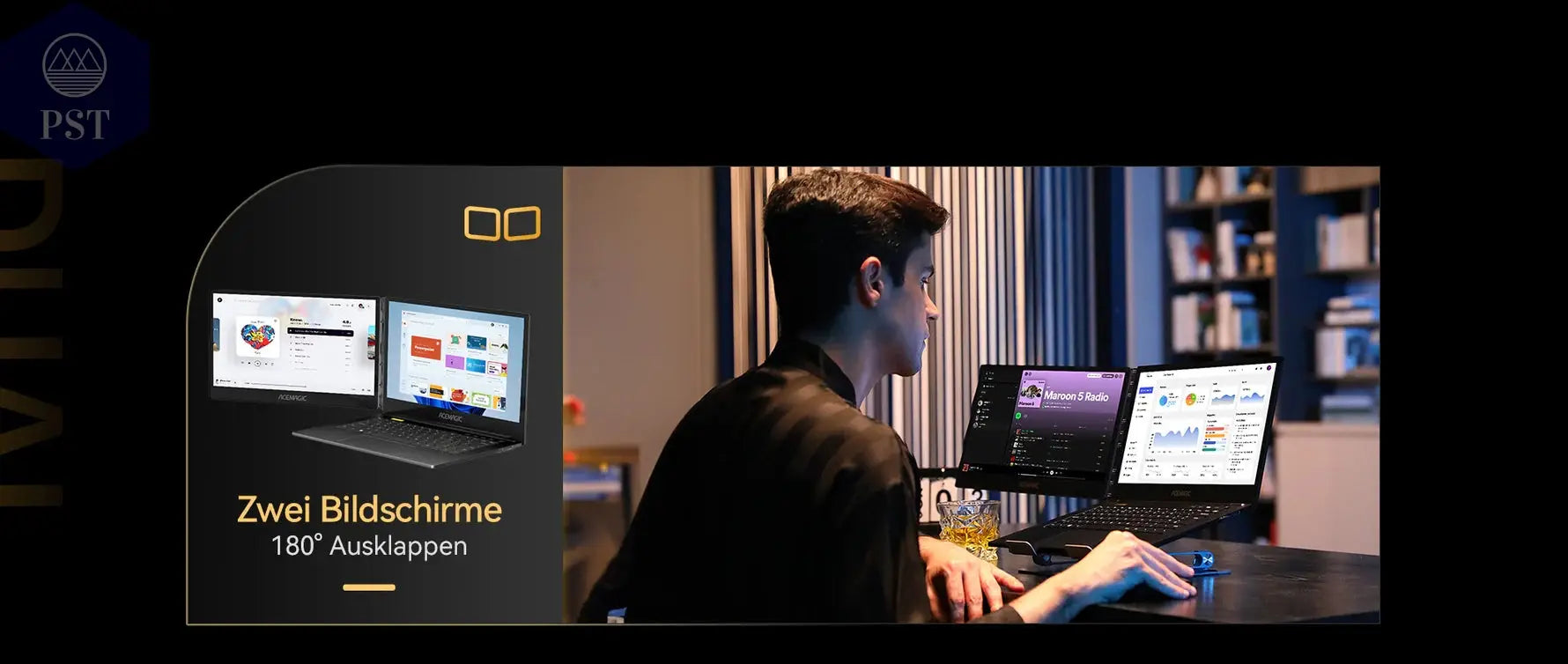 ACEMAGIC X1 Dual Screen Laptop i7 16GB PST PS Tradings Laptop Laptop ACEMAGIC X1 Dual Screen Laptop i7 16GB