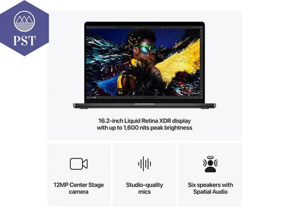 APPLE MacBook Pro 16Zoll 16,2" Apple M4 Pro Chip 14Core CPU 20Core GPU 24GB 1TB SSD MacOS 140W USB-C MBPro Retina XDR Display Space Black (Kopie) PST PS Tradings Laptop PST PS Tradings  PST PS Tradings