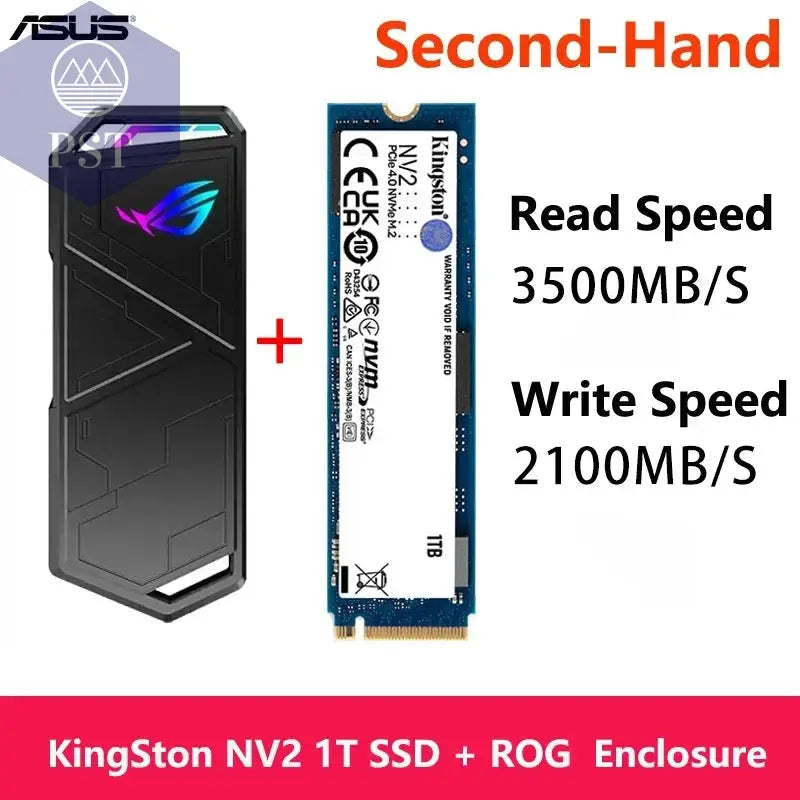 ASUS ROG STRIX ARION M.2 NVMe Gehäuse PST PS Tradings  Used 1T KingSton ASUS ROG STRIX ARION M.2 NVMe Gehäuse