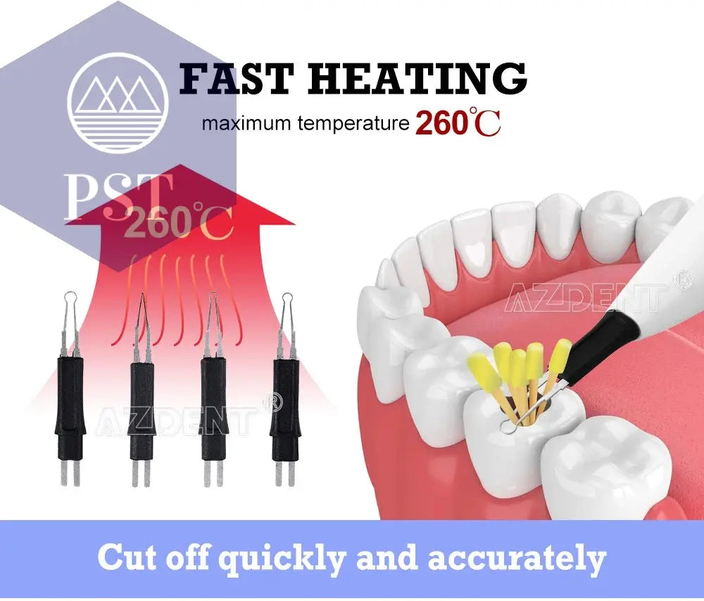 AZDENT Dental Endo Gutta Zahnaufhellung Mundhygiene Dentalgeräte Zahnfleischschneider Dental Cuttapercha mit 4 Spitzen       PST PS Tradings