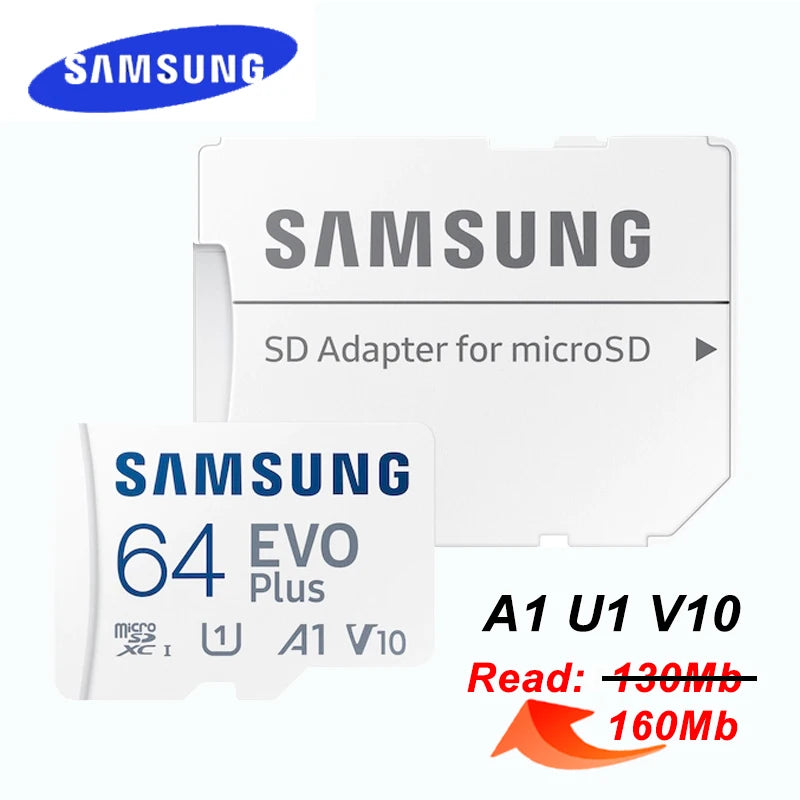 SAMSUNG EVO Plus Micro SD Card 128GB 64GB 512GB 256GB Micro SD Pro Plus Flash Memory Card SD Memory U1 U3 4K Microsd TF Cards