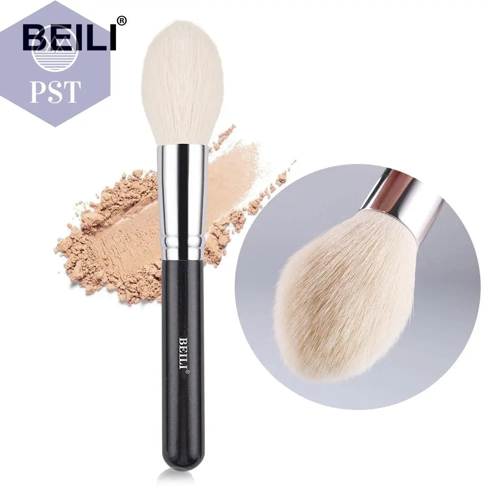 BEILI Black Big Powder Makeup Brushes Really Soft Foundation Highlight Single Professional Wool Fiber Brush Beauty Make up Tools - PST PS Tradings