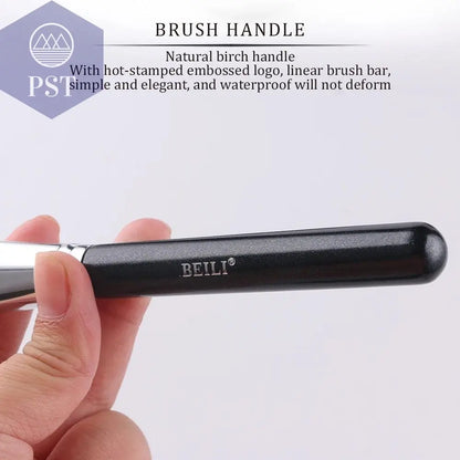 BEILI Black Big Powder Makeup Brushes Really Soft Foundation Highlight Single Professional Wool Fiber Brush Beauty Make up Tools - PST PS Tradings