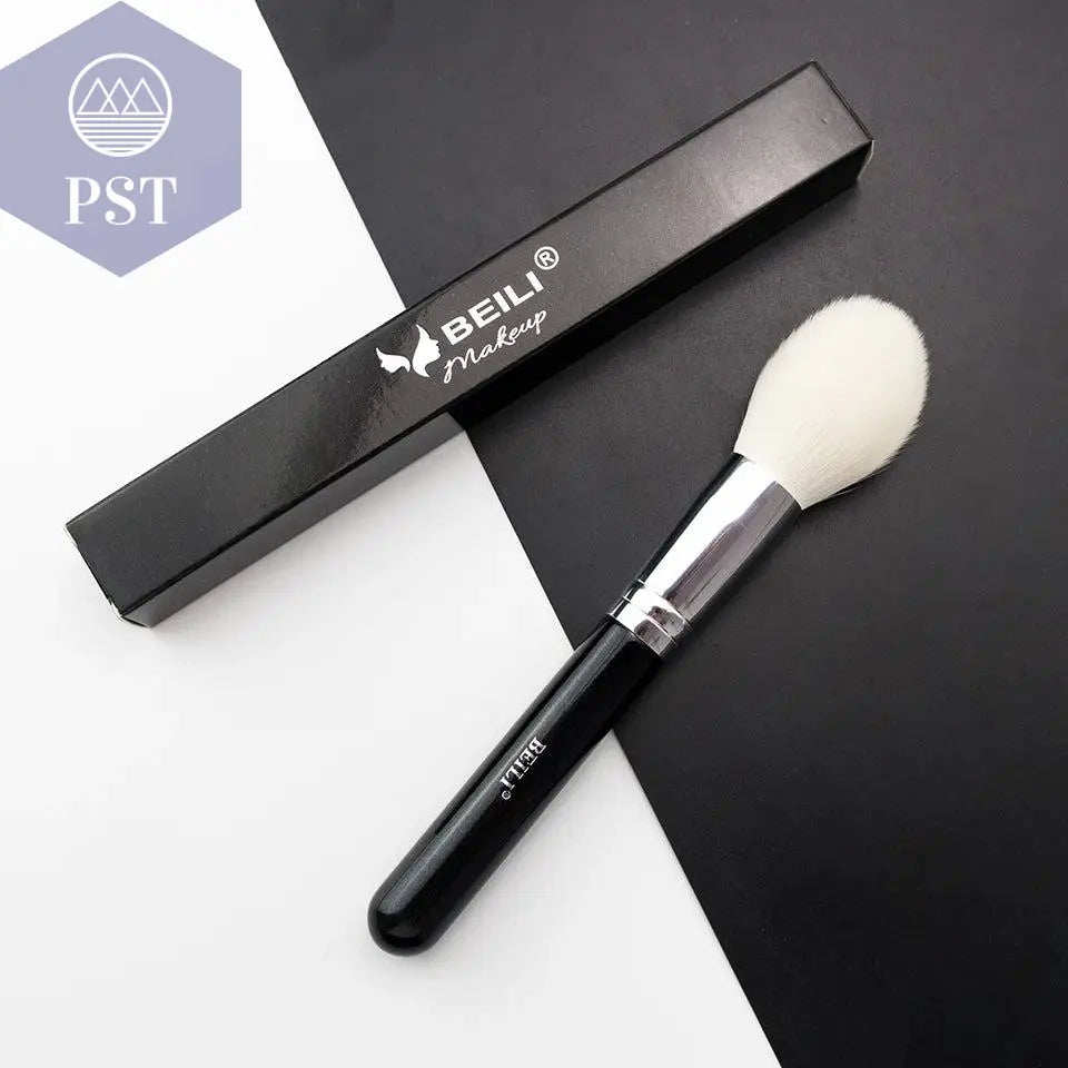 BEILI Black Big Powder Makeup Brushes Really Soft Foundation Highlight Single Professional Wool Fiber Brush Beauty Make up Tools - PST PS Tradings