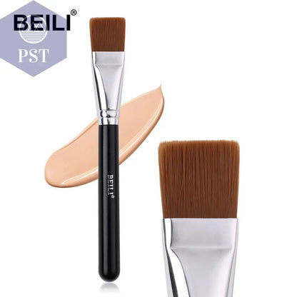 BEILI Black Big Powder Makeup Brushes Really Soft Foundation Highlight Single Professional Wool Fiber Brush Beauty Make up Tools - PST PS Tradings