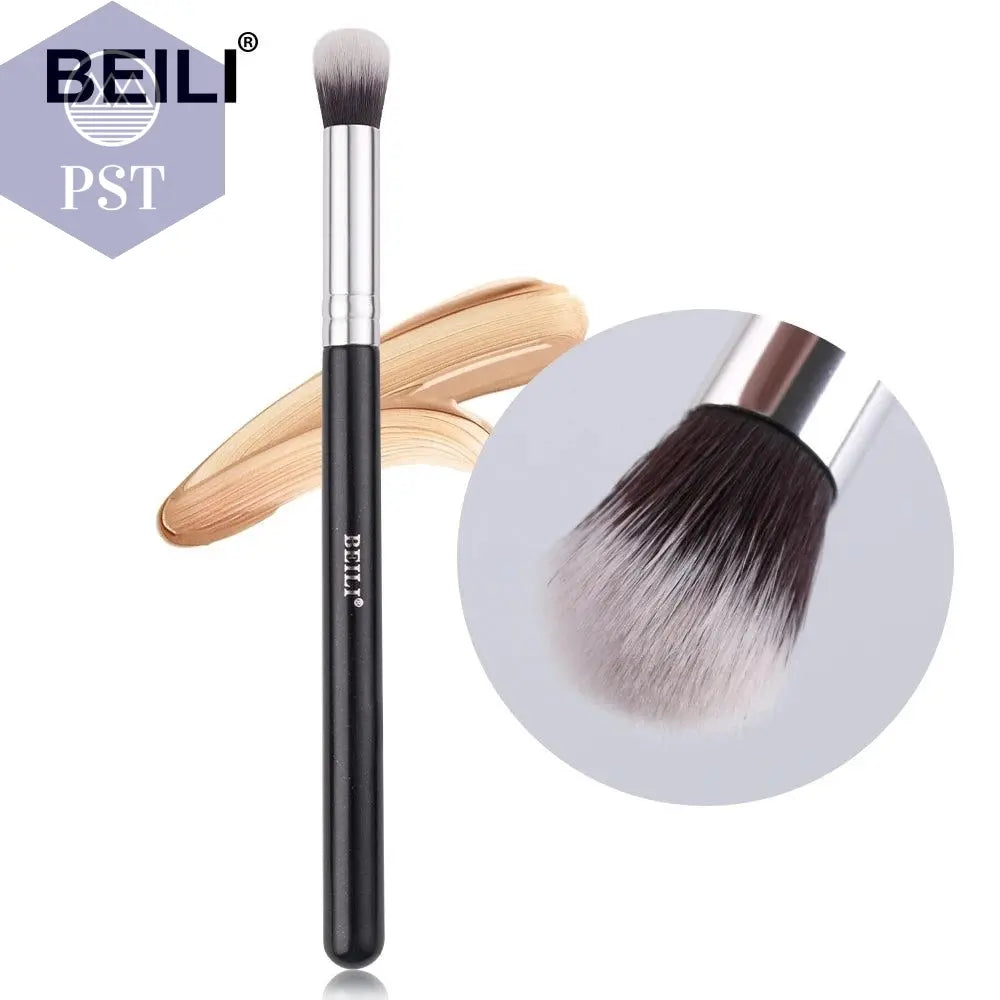 BEILI Black Big Powder Makeup Brushes Really Soft Foundation Highlight Single Professional Wool Fiber Brush Beauty Make up Tools - PST PS Tradings