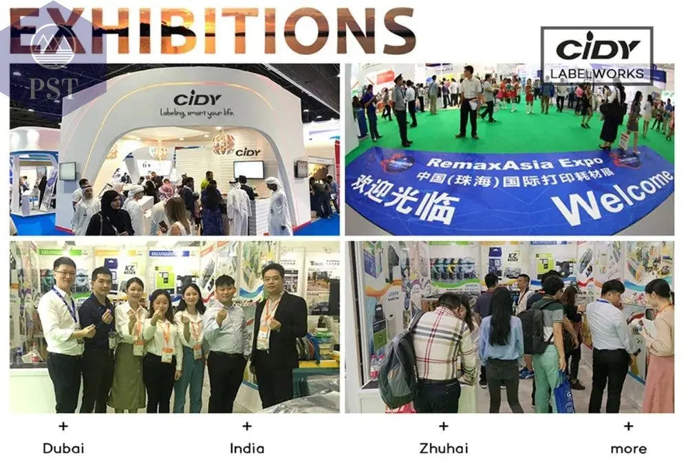 CIDY 91201 Compatible 12mm*4m Black on white Dymo Letratag Plastic Tape LT 91331 LT9120112267 18769 18771 for LT-100H LT-100T - PST PS Tradings