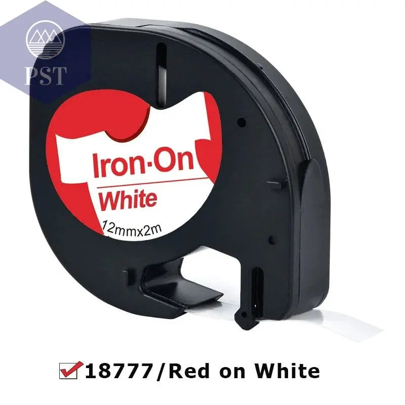 CIDY 91201 Compatible 12mm*4m Black on white Dymo Letratag Plastic Tape LT 91331 LT9120112267 18769 18771 for LT-100H LT-100T - PST PS Tradings