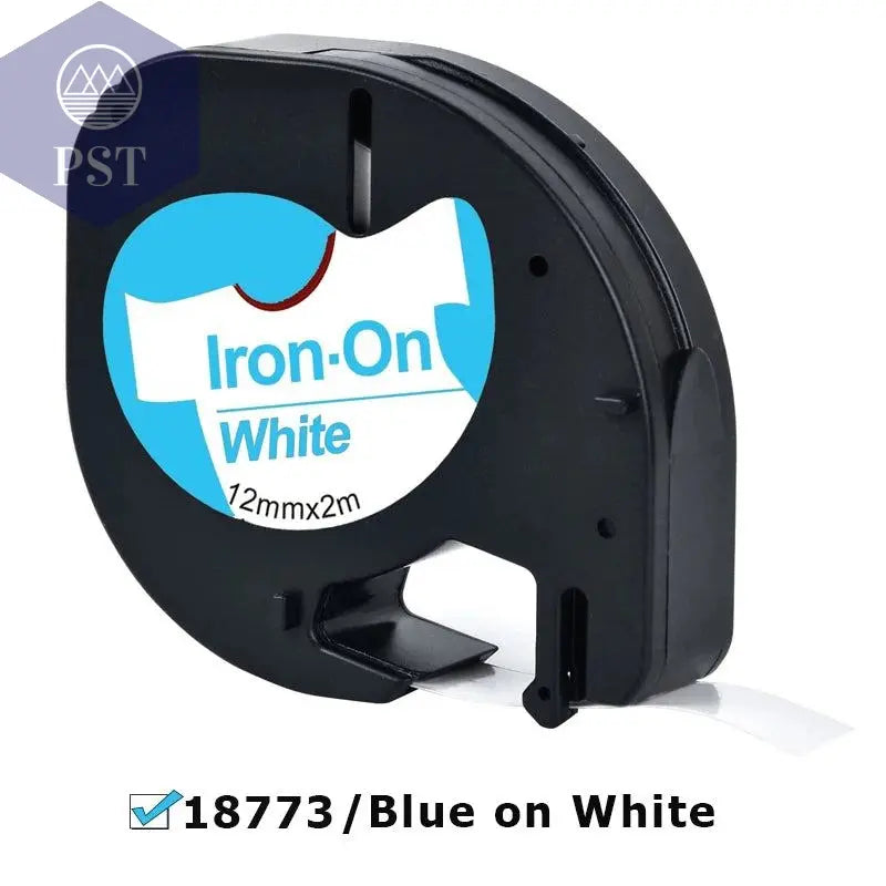 CIDY 91201 Compatible 12mm*4m Black on white Dymo Letratag Plastic Tape LT 91331 LT9120112267 18769 18771 for LT-100H LT-100T - PST PS Tradings