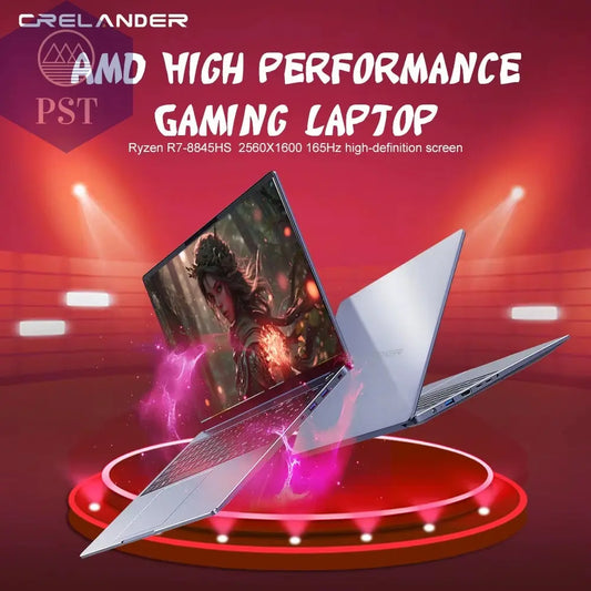 CRELANDER Laptop AMD Ryzen 8845HS Prozessor 12 Kerne 16 Thread 16 Zoll LCD 2560*1600-165HZ DDR5 Notebook Computer Gaming Laptops PST PS Tradings  PST PS Tradings  PST PS Tradings