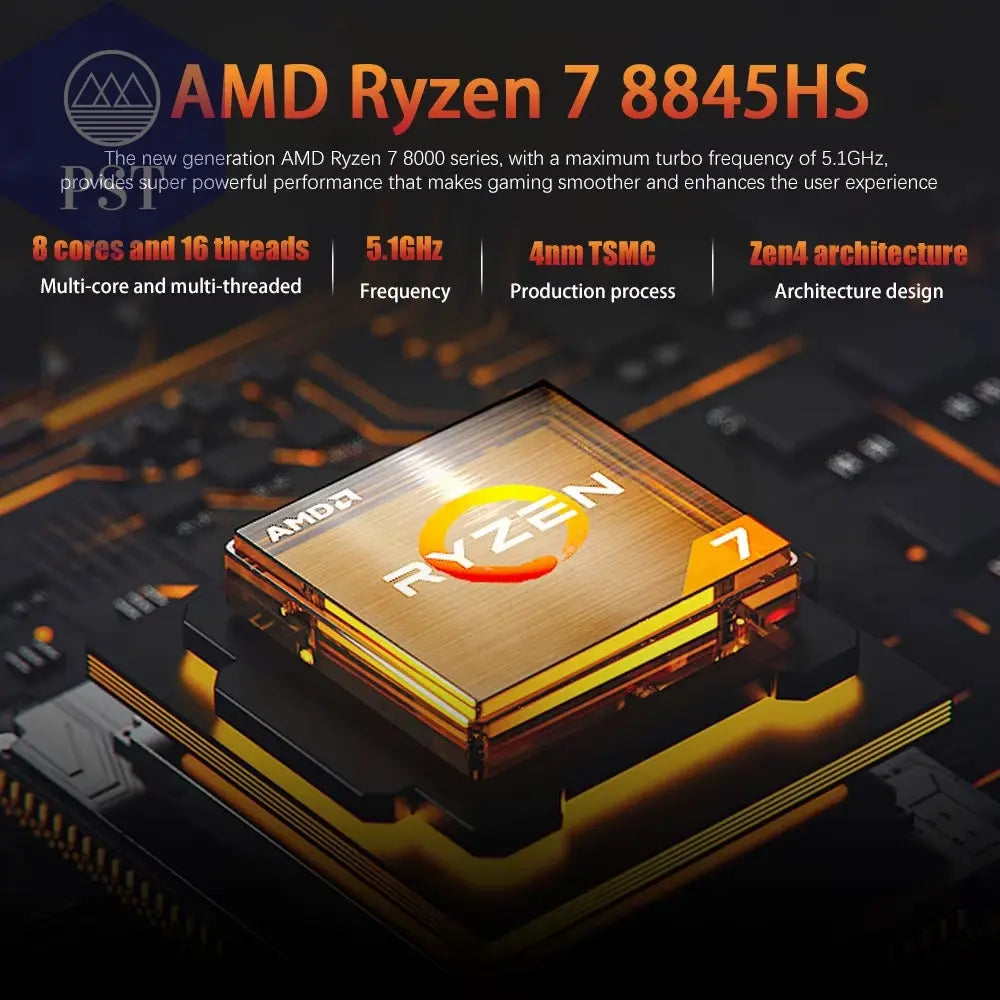 CRELANDER Laptop AMD Ryzen 8845HS Prozessor 12 Kerne 16 Thread 16 Zoll LCD 2560*1600-165HZ DDR5 Notebook Computer Gaming Laptops PST PS Tradings  PST PS Tradings  PST PS Tradings