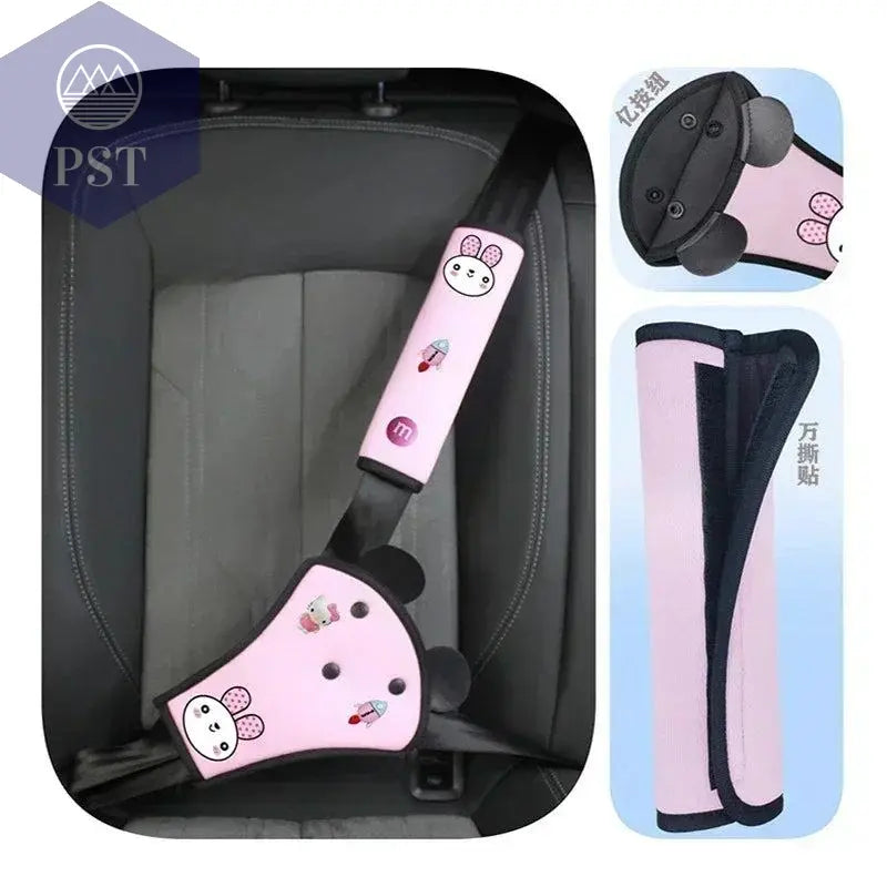 Car Seat Belt Cover Pads For Kids Interior Car Seat Belt Kit Anti Neck Limiter For Child Safety Belt Protector Cover Comfortable - PST PS Tradings