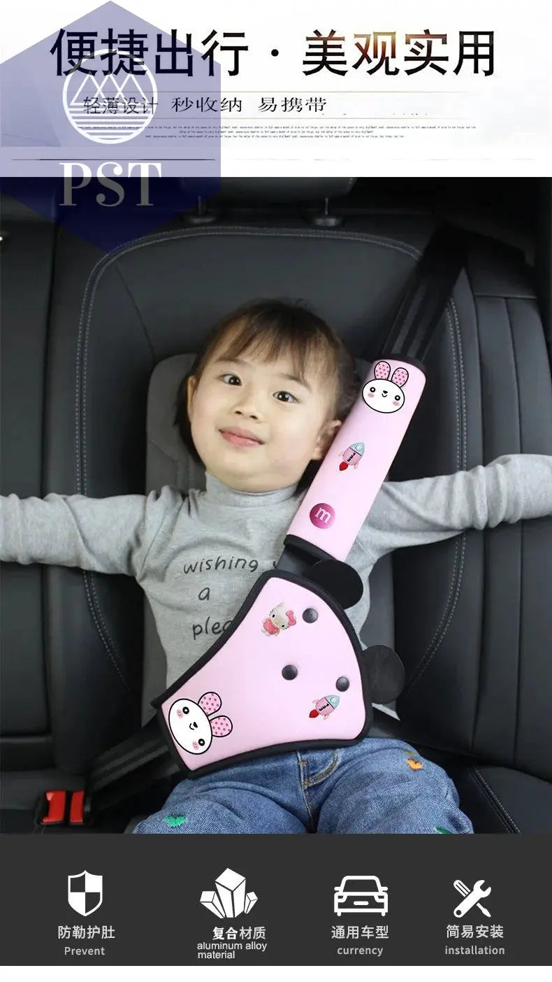 Car Seat Belt Cover Pads For Kids Interior Car Seat Belt Kit Anti Neck Limiter For Child Safety Belt Protector Cover Comfortable - PST PS Tradings