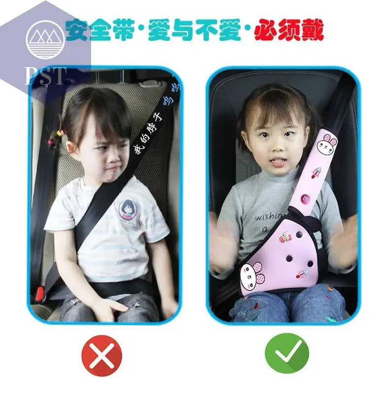 Car Seat Belt Cover Pads For Kids Interior Car Seat Belt Kit Anti Neck Limiter For Child Safety Belt Protector Cover Comfortable - PST PS Tradings