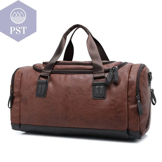 Casual Leather Travel Duffel Bag       PST PS Tradings