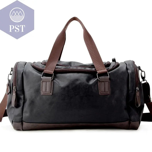 Casual Leather Travel Duffel Bag       PST PS Tradings